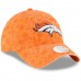 Women's Denver Broncos New Era Orange Floral Peek 9TWENTY Adjustable Hat 3066824
